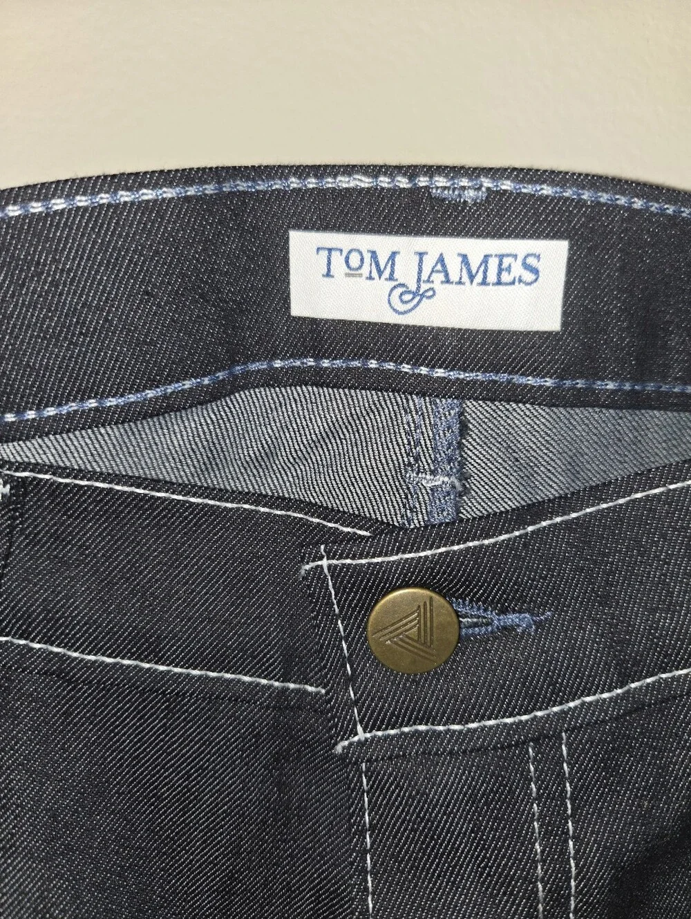 Blue Delta x Tom James Custom Bespoke Dark Wash Denim Jeans [30x33] Straight